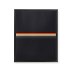 Fujitaka - Classic Dark Retro Stripes Framed Canvas Print Gallery Image 8