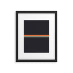 Fujitaka - Classic Dark Retro Stripes Framed Art Print Gallery Image 6