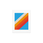 Gefjun - Classic Minimal Retro Summer Style Stripes Art Print Gallery Image 1