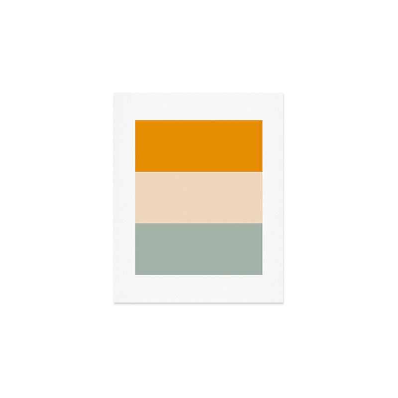 Heracles - Minimal Summer Retro Stripes Art Print Gallery Image 1