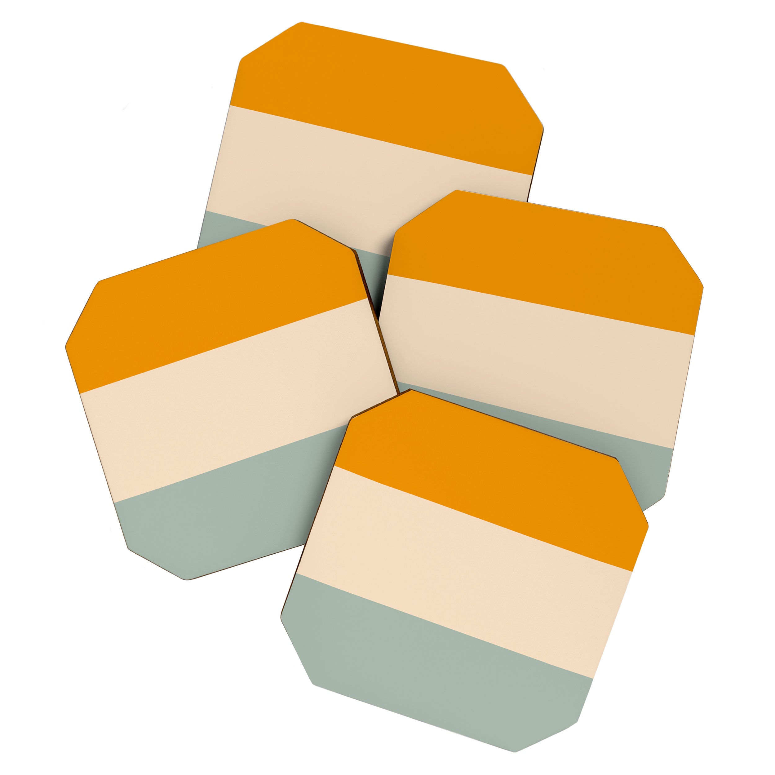 Heracles - Minimal Summer Retro Stripes Coaster Gallery Image 1