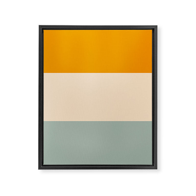 Heracles - Minimal Summer Retro Stripes Framed Canvas Print Gallery Image 8