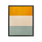 Heracles - Minimal Summer Retro Stripes Framed Canvas Print Gallery Image 8