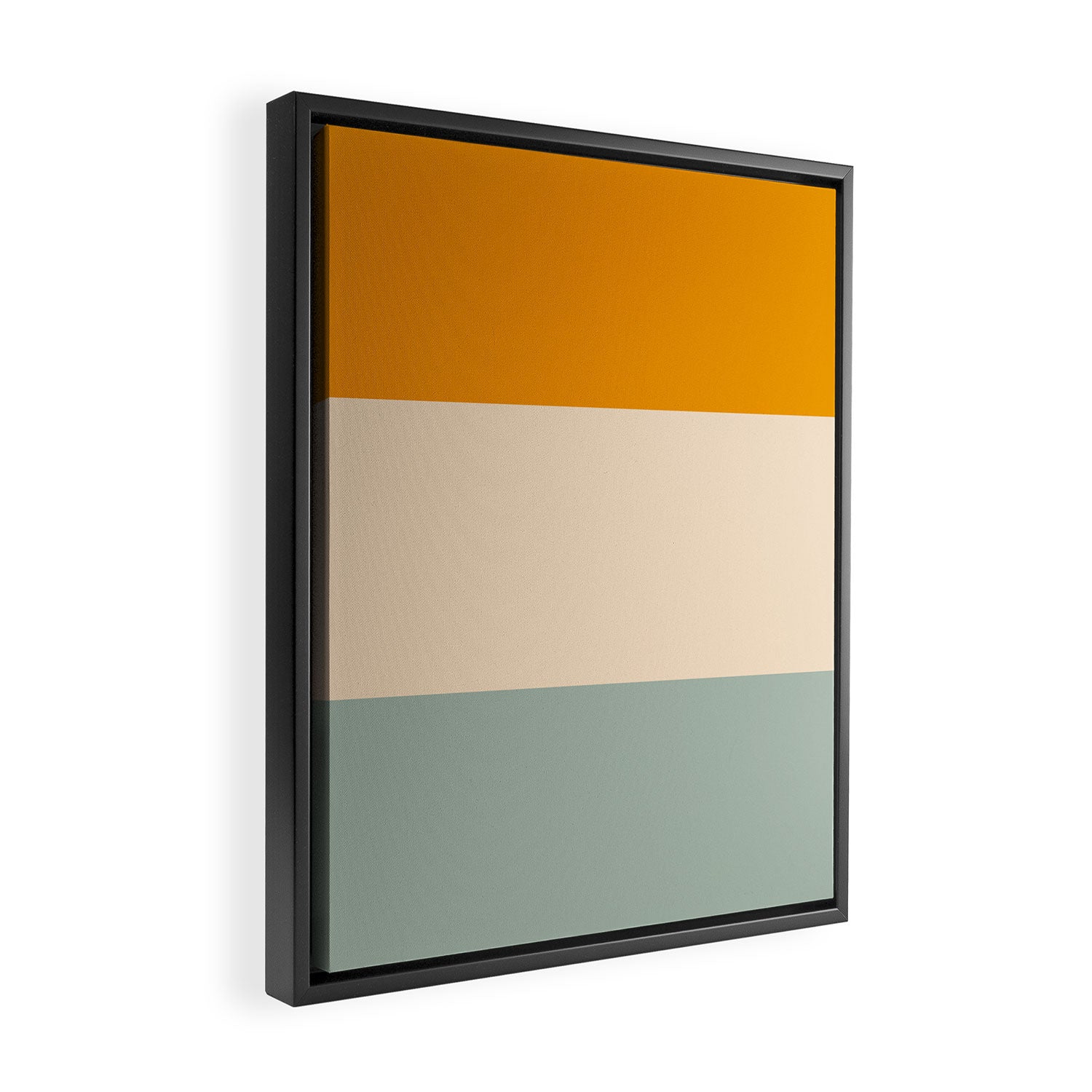Heracles - Minimal Summer Retro Stripes Framed Canvas Print Gallery Image 2