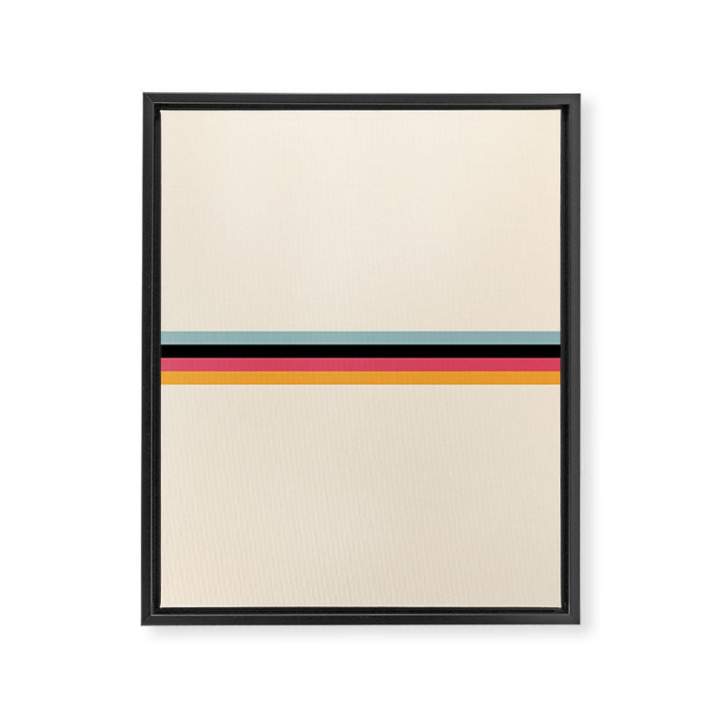 Ishtar - Classic Retro Summer Stripes Framed Canvas Print Gallery Image 8