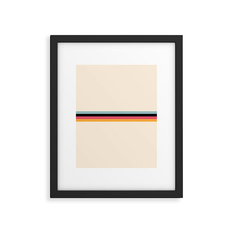 Ishtar - Classic Retro Summer Stripes Framed Art Print Gallery Image 6
