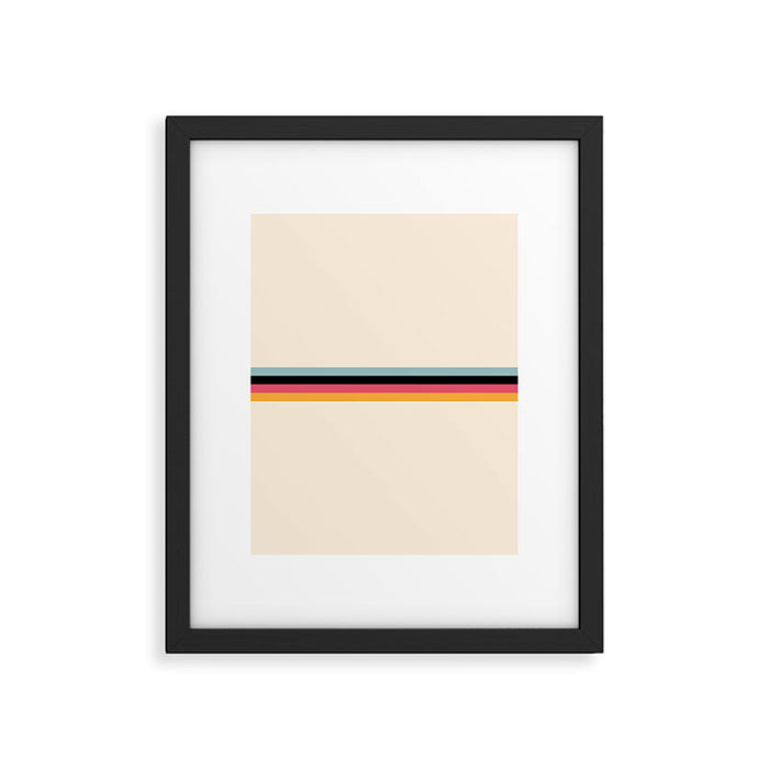 Ishtar - Classic Retro Summer Stripes Framed Art Print Gallery Image 1