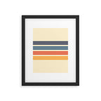 Kenshin - Classic Old School Retro Stripes Framed Art Print Gallery Image 6