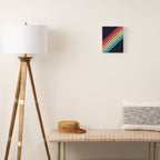 Lembona - Classic 70s Vintage Style Retro Summer Stripes Canvas Print Gallery Image 2