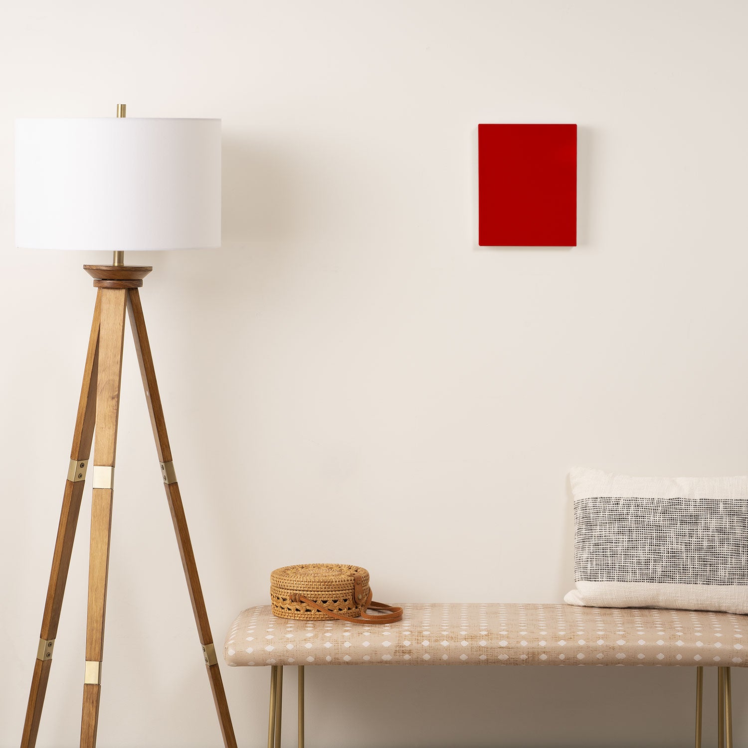 London Red - Plain Color Canvas Print Gallery Image 2