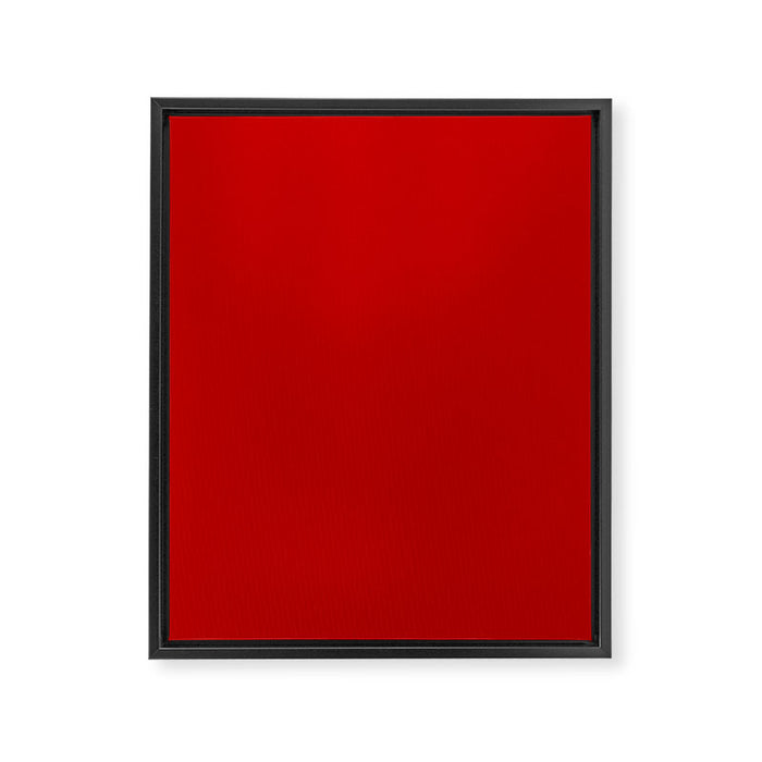 London Red - Plain Color Framed Canvas Print Gallery Image 1