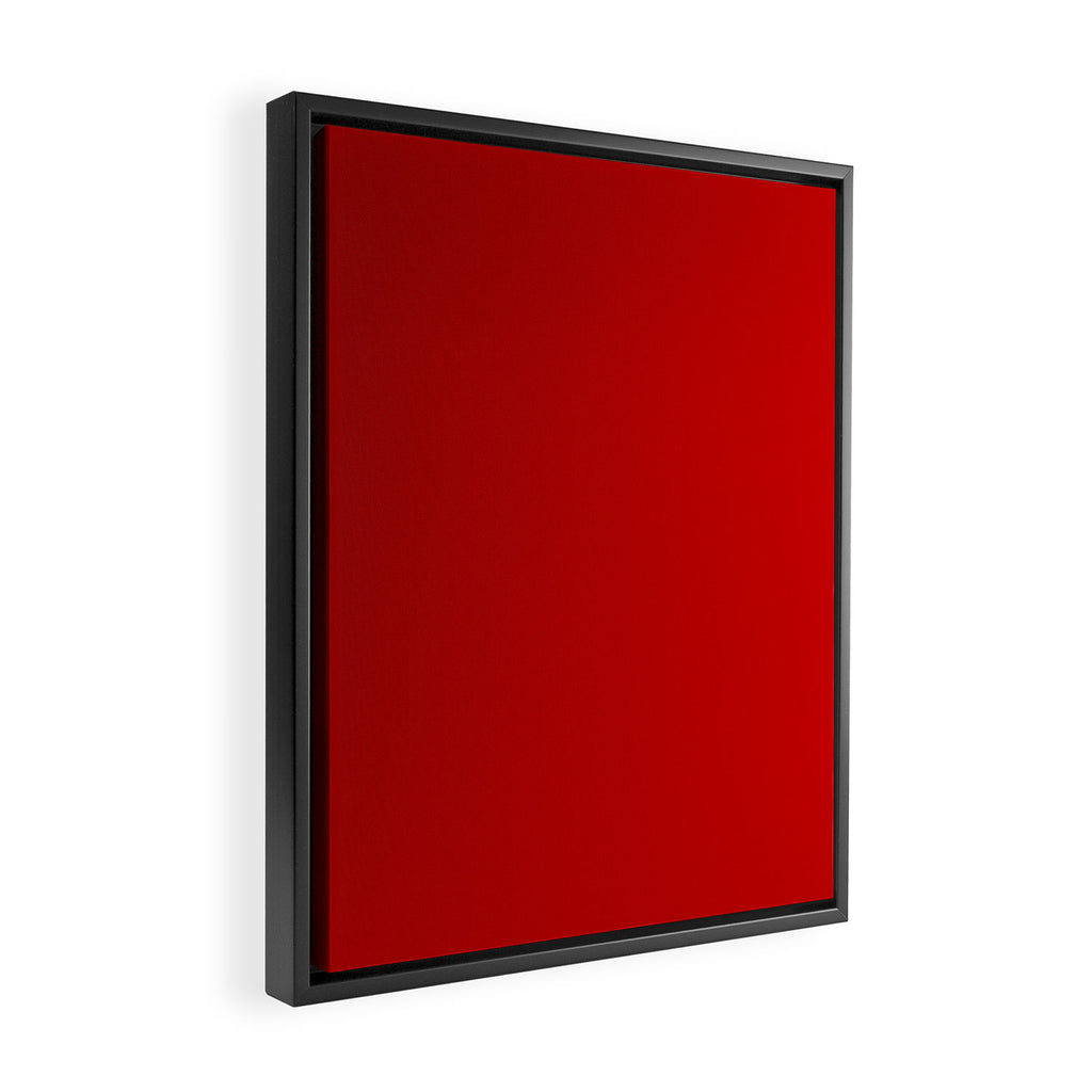 London Red - Plain Color Framed Canvas Print Gallery Image 2