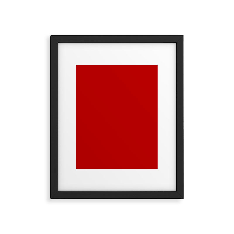 London Red - Plain Color Framed Art Print Gallery Image 6