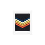 Madana - V Shaped Retro Stripes 70s Style Design Art Print Gallery Image 1