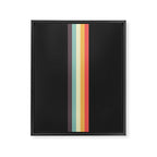 Minimal Classic Rainbow Retro Stripes - Tipua Framed Canvas Print Gallery Image 8