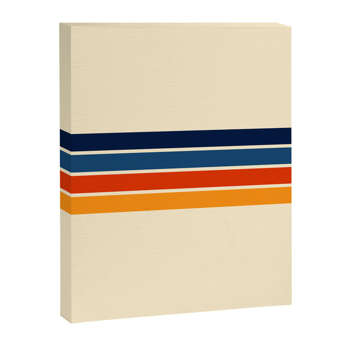 Mitsunari - Classic Retro Stripes Canvas Print Gallery Image 1