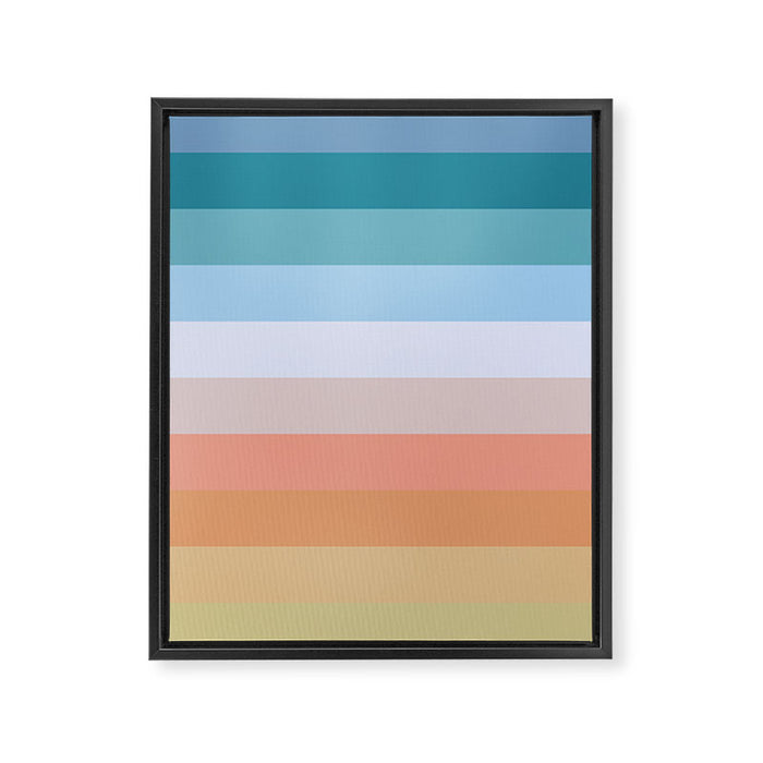 Multicolor Stripes - Tiyanak Framed Canvas Print Gallery Image 1