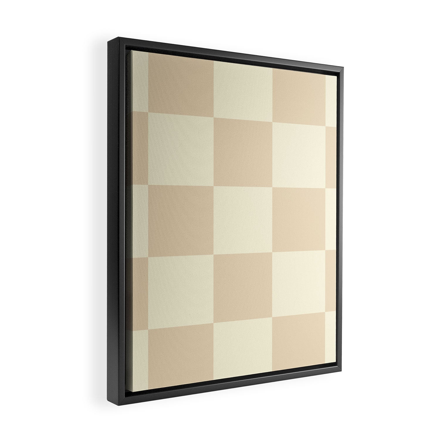 Muted Checkerboard Framed Canvas Print Gallery Image 2