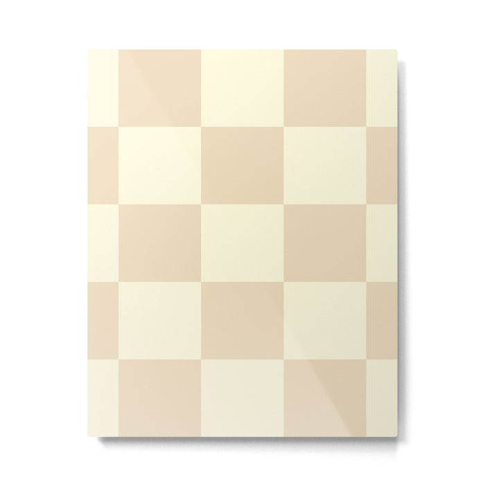 Muted Checkerboard Metal Print Gallery Image 1