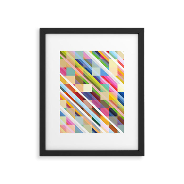 Rabisu - Colorful Decorative Abstract Art Pattern Framed Art Print Gallery Image 1