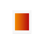 Red Orange Gradient Art Print Gallery Image 1