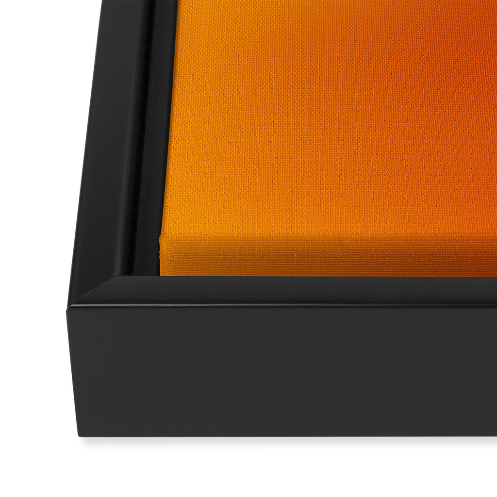 Red Orange Gradient Framed Canvas Print Gallery Image 3