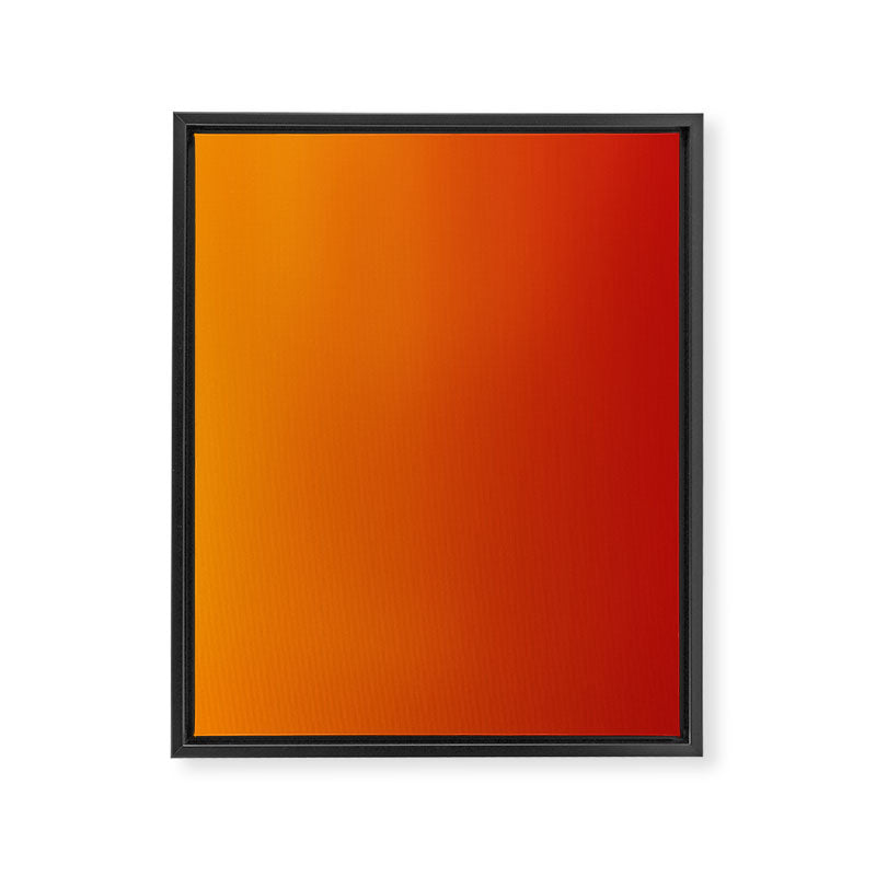 Red Orange Gradient Framed Canvas Print Gallery Image 8