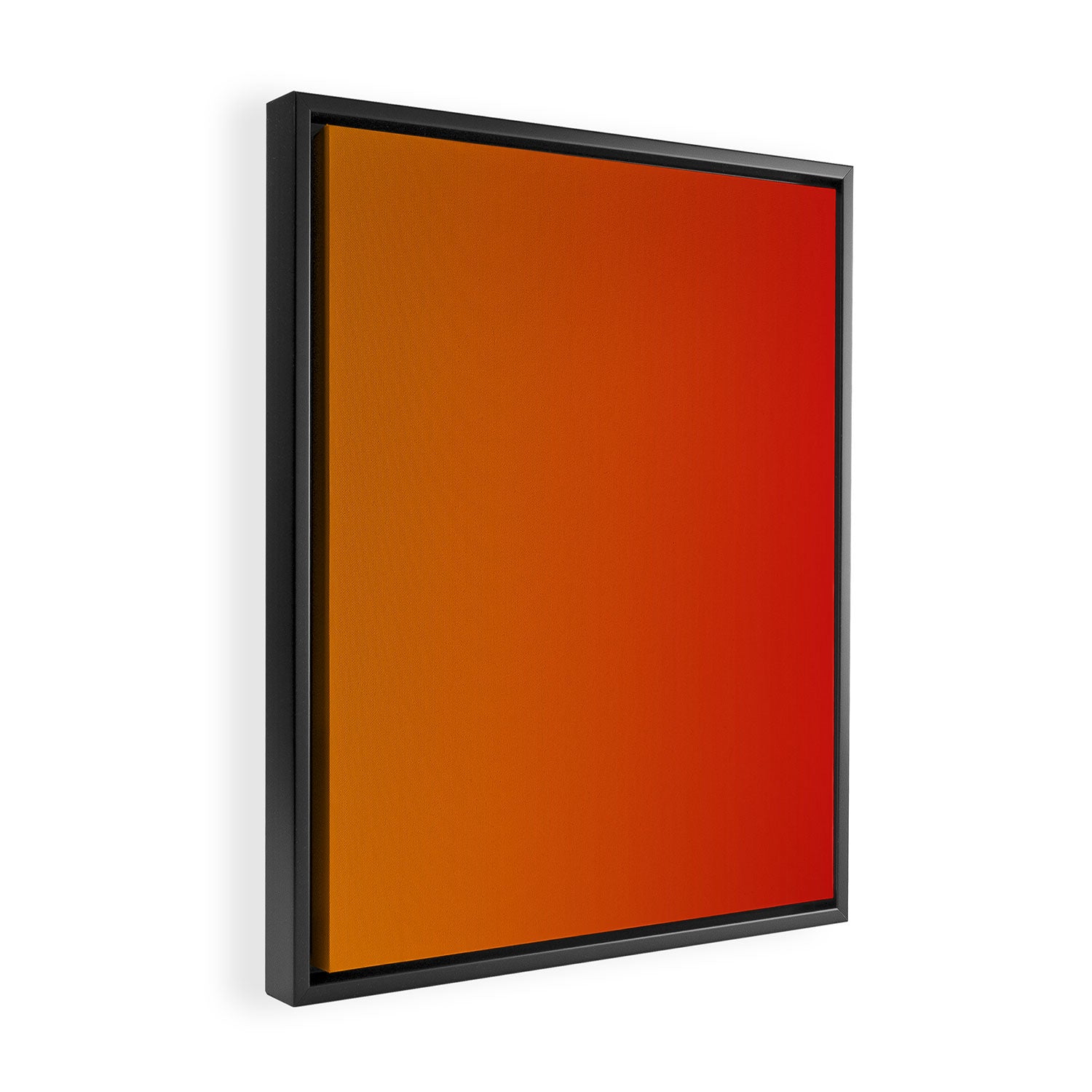 Red Orange Gradient Framed Canvas Print Gallery Image 2