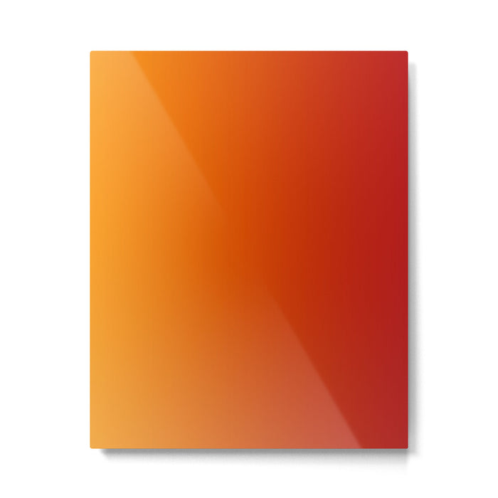 Red Orange Gradient Metal Print Gallery Image 1
