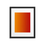Red Orange Gradient Framed Art Print Gallery Image 6