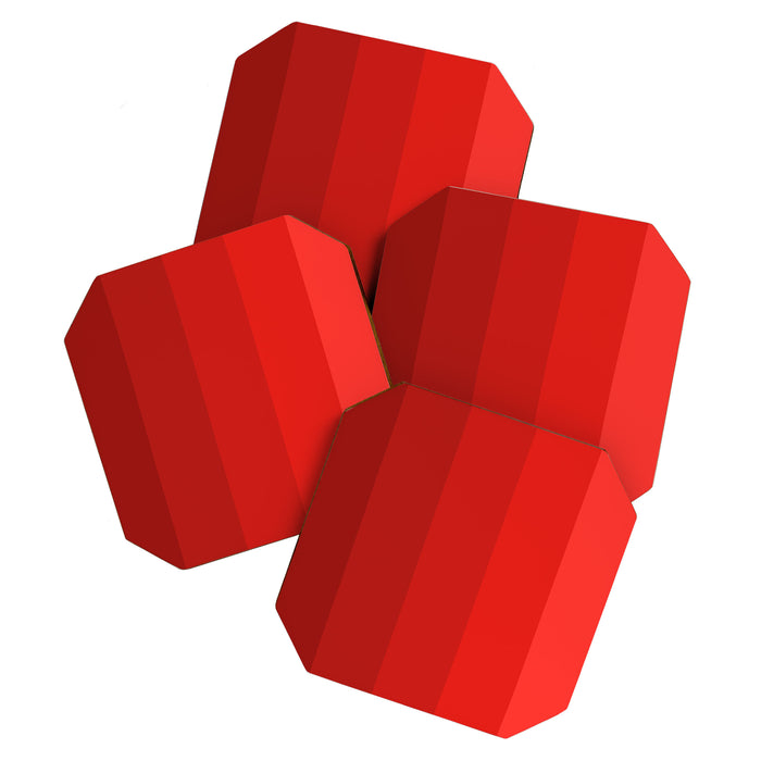 Red Striped Color Gradient Coaster Gallery Image 1