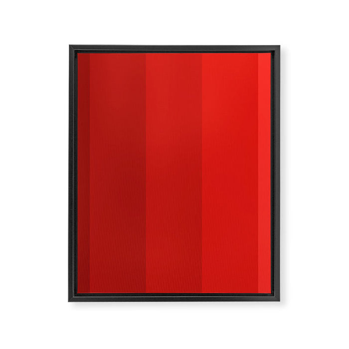 Red Striped Color Gradient Framed Canvas Print Gallery Image 1