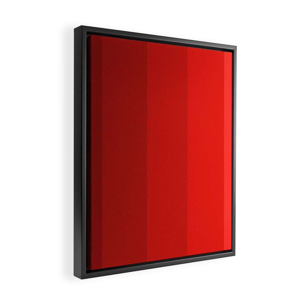 Red Striped Color Gradient Framed Canvas Print Gallery Image 2