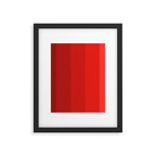 Red Striped Color Gradient Framed Art Print Gallery Image 6