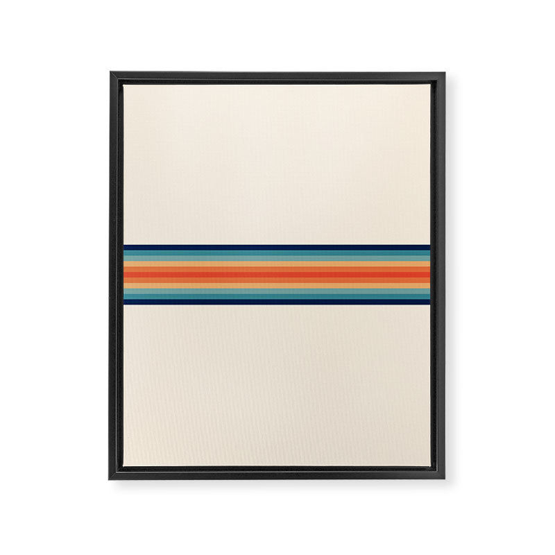 Retro 70s Vintage Summer Style Stripes - Conima Framed Canvas Print Gallery Image 8