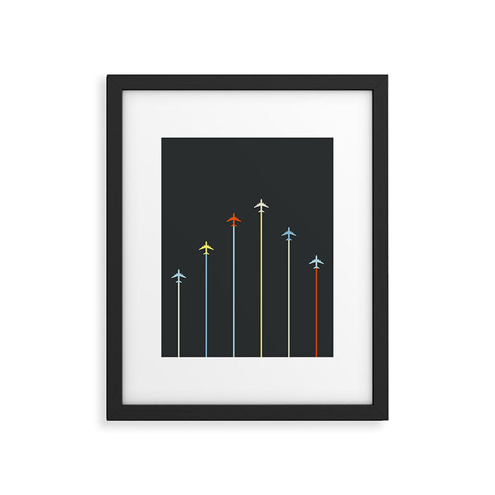 Retro Airplanes 06 Framed Art Print Gallery Image 1
