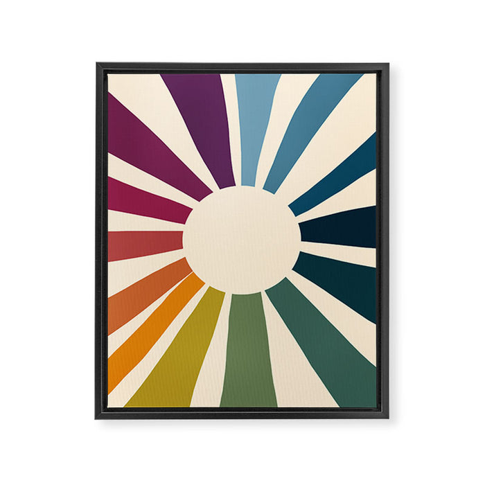 Retro Blossom Framed Canvas Print Gallery Image 1