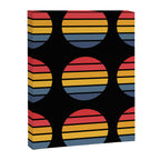 Retro Stripes Circle - Enko Canvas Print Gallery Image 8