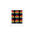 Retro Stripes Circle - Enko Art Print Gallery Image 1