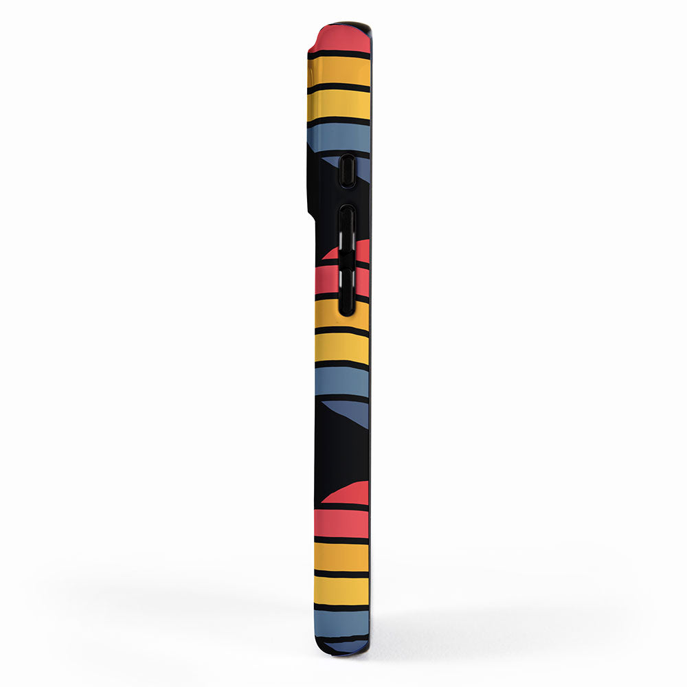 Retro Stripes Circle - Enko iPhone Case Gallery Image 2