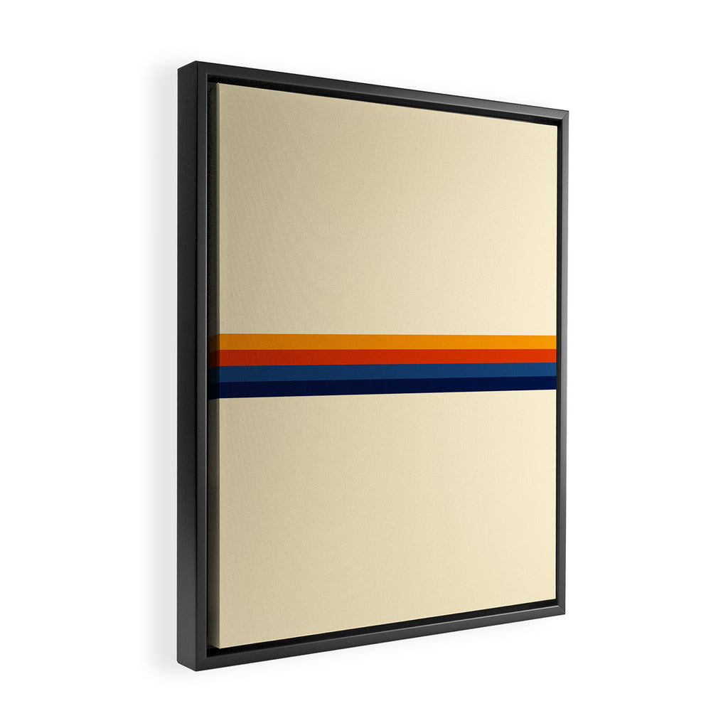 Retro Stripes Summer of Love Framed Canvas Print Gallery Image 2