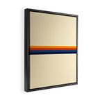 Retro Stripes Summer of Love Framed Canvas Print Gallery Image 2