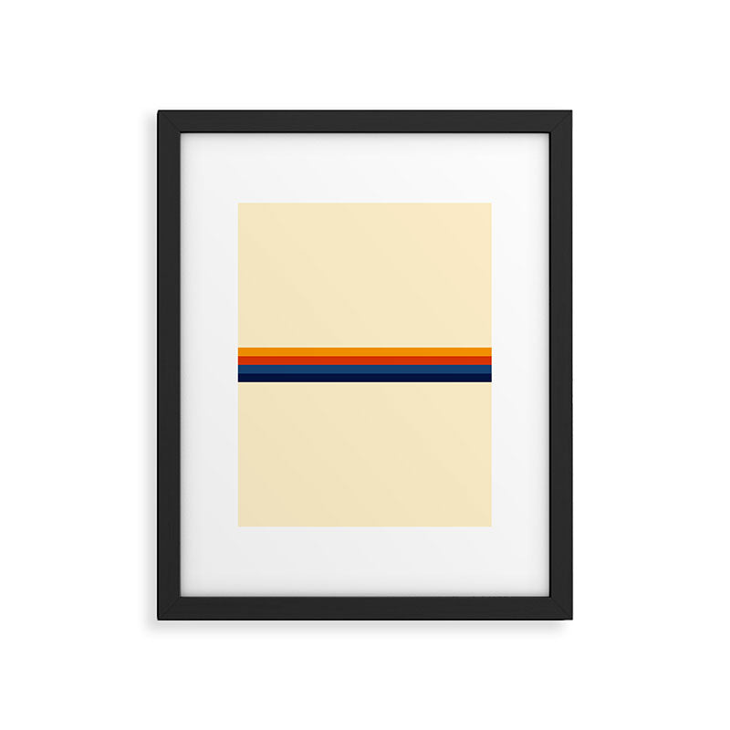 Retro Stripes Summer of Love Framed Art Print Gallery Image 6