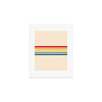 Takaakira - Classic Rainbow Retro Stripes Art Print Gallery Image 1