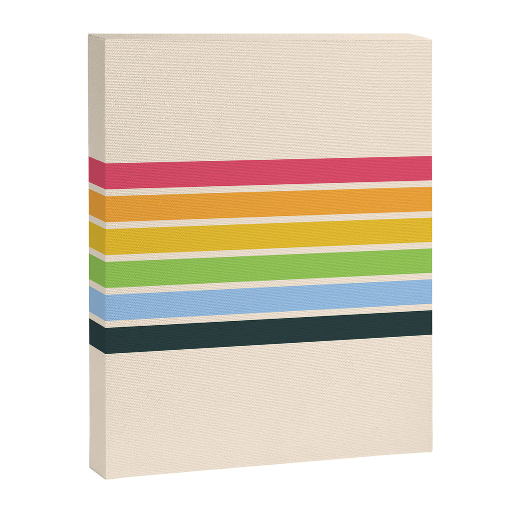 Tarama - Classic 70s Style Retro Stripes Canvas Print Gallery Image 8