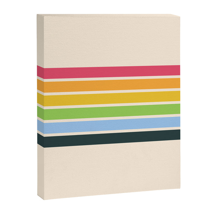 Tarama - Classic 70s Style Retro Stripes Canvas Print Gallery Image 1