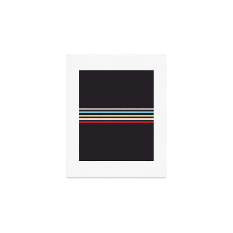 Ujimasa - Classic Retro Stripes Art Print Gallery Image 1