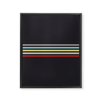 Ujimasa - Classic Retro Stripes Framed Canvas Print Gallery Image 8