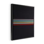 Ujimasa - Classic Retro Stripes Framed Canvas Print Gallery Image 2