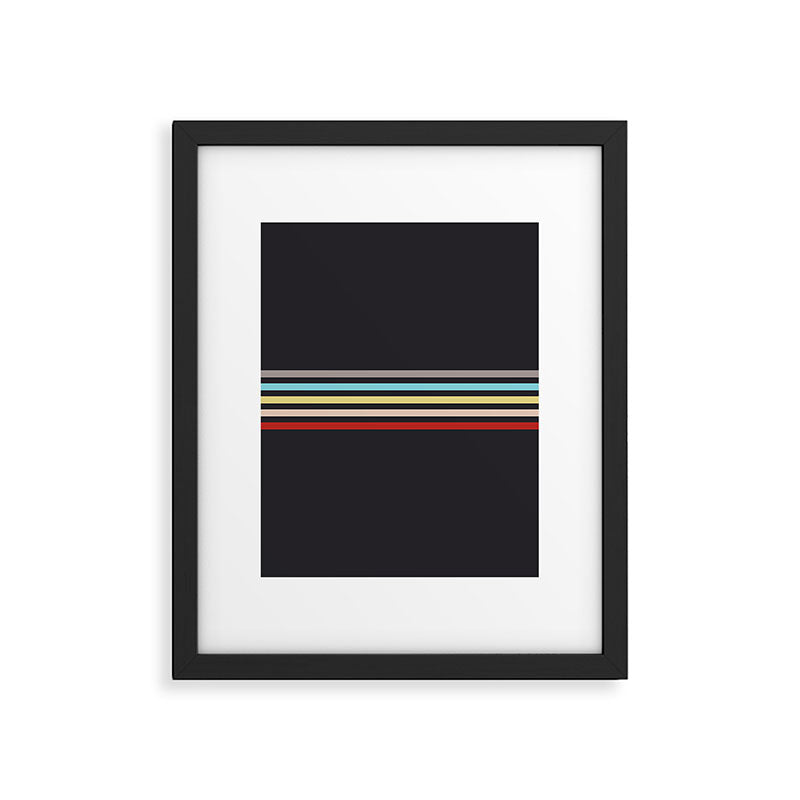 Ujimasa - Classic Retro Stripes Framed Art Print Gallery Image 6